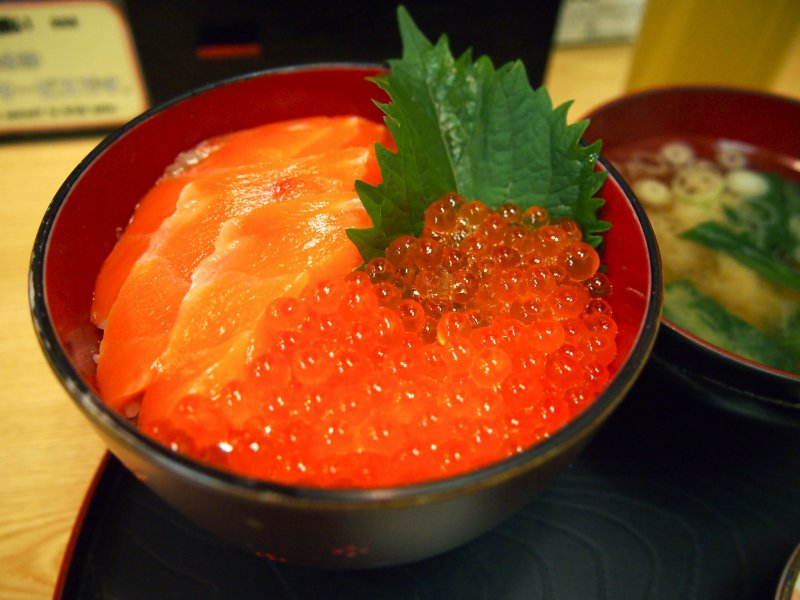 Mini Salmon Ikura Don from Ohiso: the portion was generous for a mini don and oh so fresh!