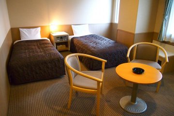 The Twin Deluxe room is comfortably spacious.