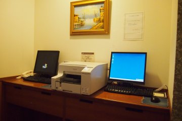 Computers and printing services are available at the first floor.