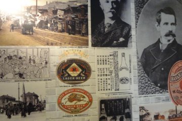 Near the end of the tour, a series of panels of Kirin’s history are on display.