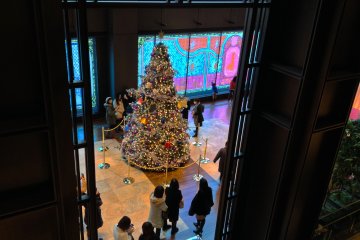<p>The Christmas tree attracts a lot of female visitors stopping by and taking snaps of themselves and the tree in the background.</p>