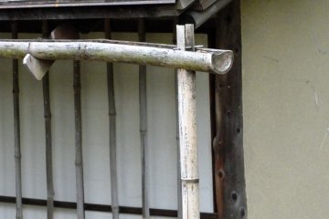 대나무 빗물 홈통 시스템