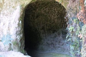 The cave in Shiroyama Saigo holed up at the end of Satsuma Rebellion