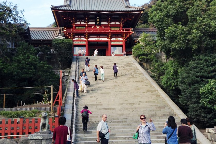 ศาลเจ้า สึรุงะโอกะ ฮะจิมังกุ (Tsurugaoka Hachiman-gū) เป็นศาลเจ้าเก่าแก่ในศาสนาชินโตที่มีชื่อเสียงสุดใน คามาคุระ ซึ่งประกอบไปด้วยพิพิธภัณฑ์สมบัติของชาติคามาคุระ (Kamakura Museum of National Treasures) และ พิพิธภัณฑ์ศิลปะคามาคุระ (The Museum of Modern Art, Kamamura & Hayama) ศาลเจ้าเปิดให้ชม ตั้งแต่เช้าคือ 06.00 จนถึง 20.30 ไม่เสียค่าเข้าชมแต่อย่างใด