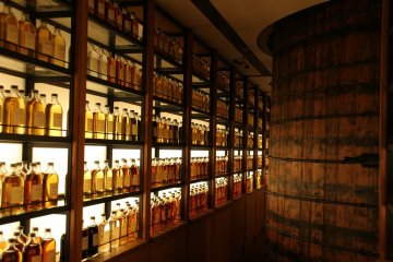 Immaculate displays of whiskey