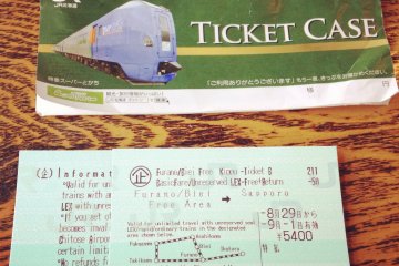 <p>ตั๋วรถไฟ Furano Biei Round Tour Ticket 5,400 เยน ใช้ได้ 4 วัน</p>