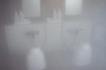 A very steamy shower