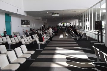 <p>The lounge at the departure gates</p>