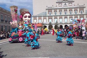 A colorful parade held daily.